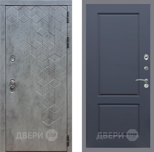 Дверь Стоп БЕТОН ФЛ-117 Силк титан в Электрогорске