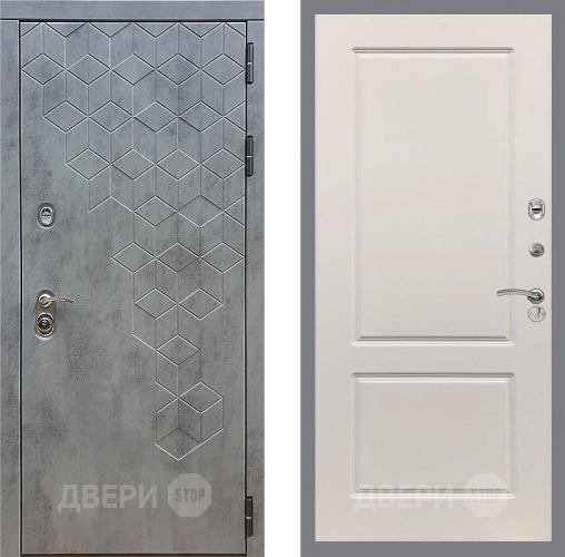 Входная металлическая Дверь Стоп БЕТОН ФЛ-117 Шампань в Электрогорске