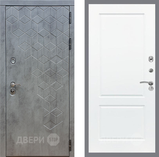 Входная металлическая Дверь Стоп БЕТОН ФЛ-117 Силк Сноу в Электрогорске