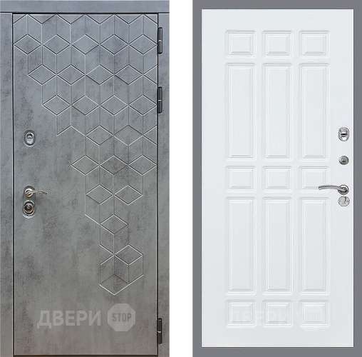 Входная металлическая Дверь Стоп БЕТОН ФЛ-33 Силк Сноу в Электрогорске