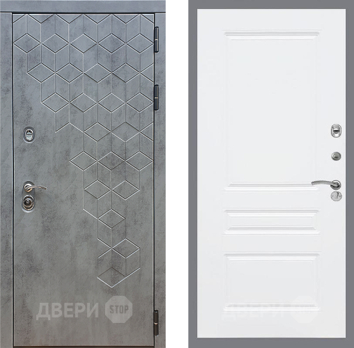 Входная металлическая Дверь Стоп БЕТОН ФЛ-243 Силк Сноу в Электрогорске