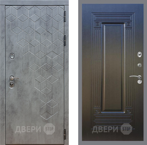 Входная металлическая Дверь Стоп БЕТОН ФЛ-4 Венге в Электрогорске