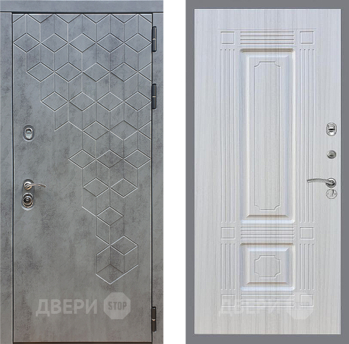 Входная металлическая Дверь Стоп БЕТОН ФЛ-2 Сандал белый в Электрогорске