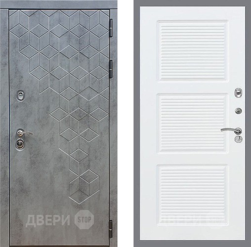 Входная металлическая Дверь Стоп БЕТОН ФЛ-1 Силк Сноу в Электрогорске