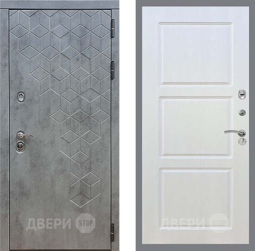 Входная металлическая Дверь Стоп БЕТОН ФЛ-3 Лиственница беж в Электрогорске