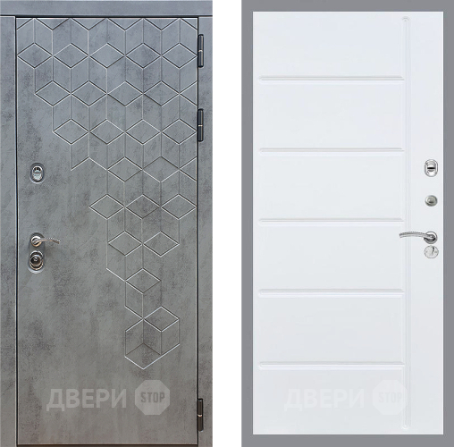 Дверь Стоп БЕТОН ФЛ-102 Белый ясень в Электрогорске