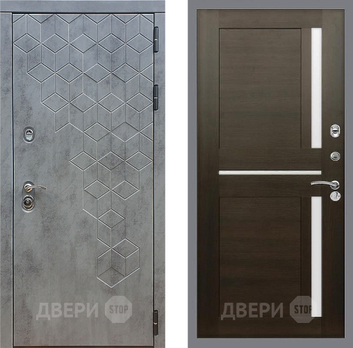 Входная металлическая Дверь Стоп БЕТОН СБ-18 Венге в Электрогорске