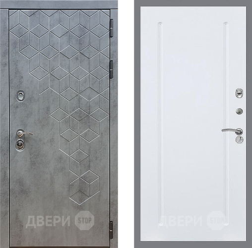 Входная металлическая Дверь Стоп БЕТОН ФЛ-68 Силк Сноу в Электрогорске