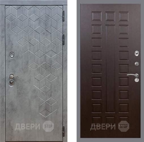 Входная металлическая Дверь Стоп БЕТОН ФЛ-183 Венге в Электрогорске
