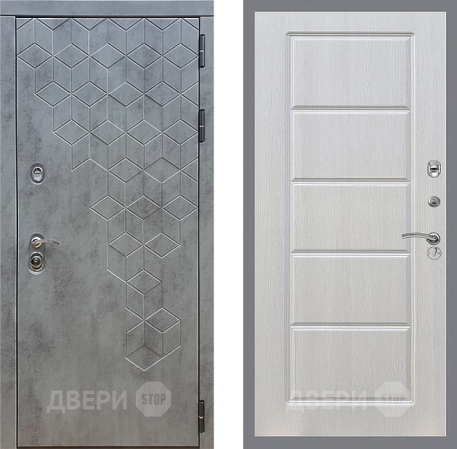Входная металлическая Дверь Стоп БЕТОН ФЛ-39 Лиственница беж в Электрогорске