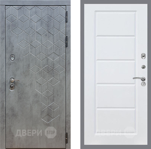 Входная металлическая Дверь Стоп БЕТОН ФЛ-39 Силк Сноу в Электрогорске