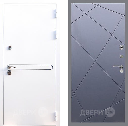 Входная металлическая Дверь Стоп Лайн Вайт ФЛ-291 Силк титан в Электрогорске