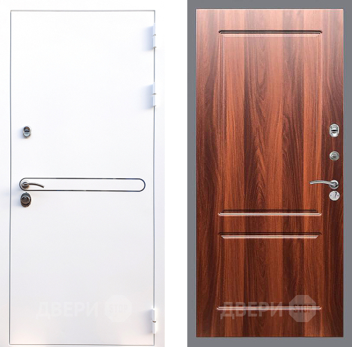Входная металлическая Дверь Стоп Лайн Вайт ФЛ-117 Итальянский орех в Электрогорске