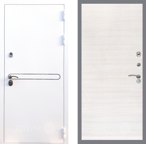 Дверь Стоп Лайн Вайт Гладкая Акация светлая в Электрогорске