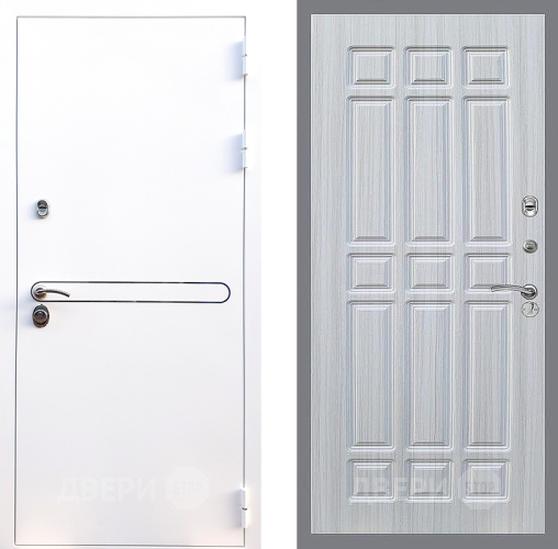 Входная металлическая Дверь Стоп Лайн Вайт ФЛ-33 Сандал белый в Электрогорске