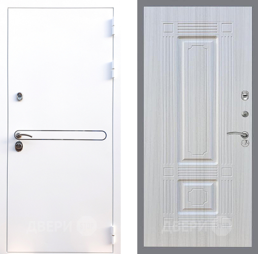 Входная металлическая Дверь Стоп Лайн Вайт ФЛ-2 Сандал белый в Электрогорске