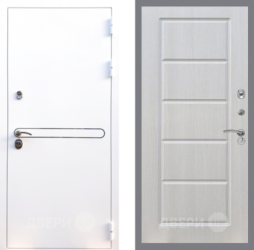 Входная металлическая Дверь Стоп Лайн Вайт ФЛ-39 Лиственница беж в Электрогорске