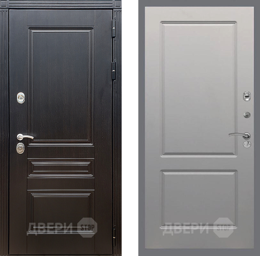Входная металлическая Дверь Стоп МЕГАПОЛИС ФЛ-117 Грей софт в Электрогорске