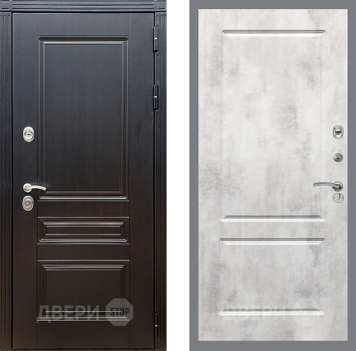 Входная металлическая Дверь Стоп МЕГАПОЛИС ФЛ-117 Бетон светлый в Электрогорске