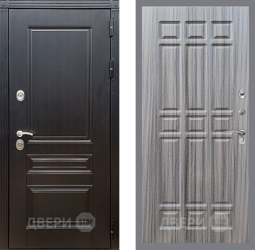 Входная металлическая Дверь Стоп МЕГАПОЛИС ФЛ-33 Сандал грей в Электрогорске