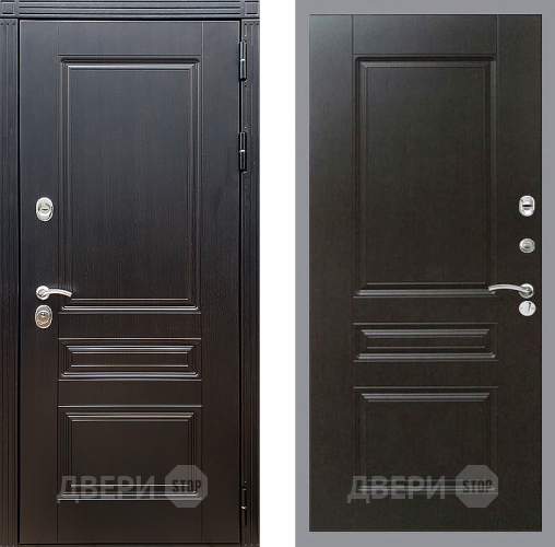 Входная металлическая Дверь Стоп МЕГАПОЛИС ФЛ-243 Венге в Электрогорске