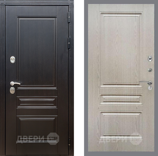 Входная металлическая Дверь Стоп МЕГАПОЛИС ФЛ-243 Беленый дуб в Электрогорске