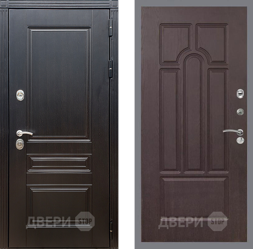 Входная металлическая Дверь Стоп МЕГАПОЛИС ФЛ-58 Венге в Электрогорске