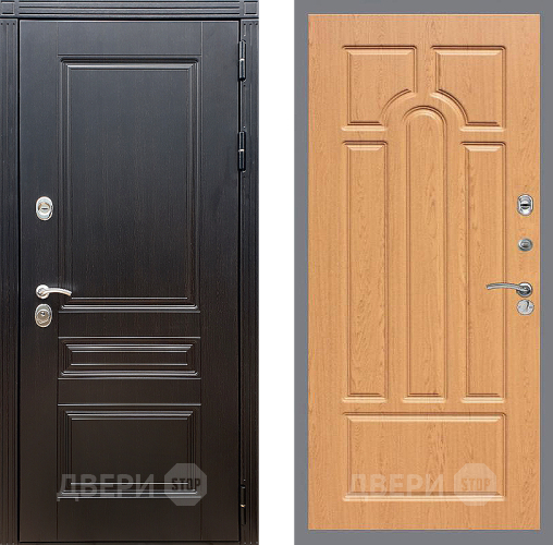 Входная металлическая Дверь Стоп МЕГАПОЛИС ФЛ-58 Дуб в Электрогорске