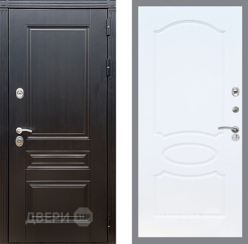 Входная металлическая Дверь Стоп МЕГАПОЛИС ФЛ-128 Белый ясень в Электрогорске
