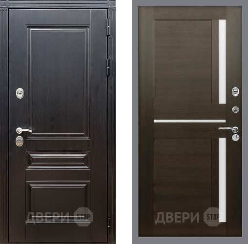 Входная металлическая Дверь Стоп МЕГАПОЛИС СБ-18 Венге в Электрогорске