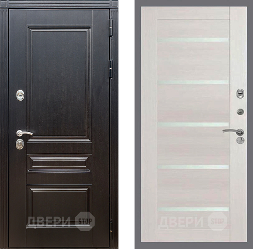 Входная металлическая Дверь Стоп МЕГАПОЛИС СБ-14 Лиственница беж в Электрогорске