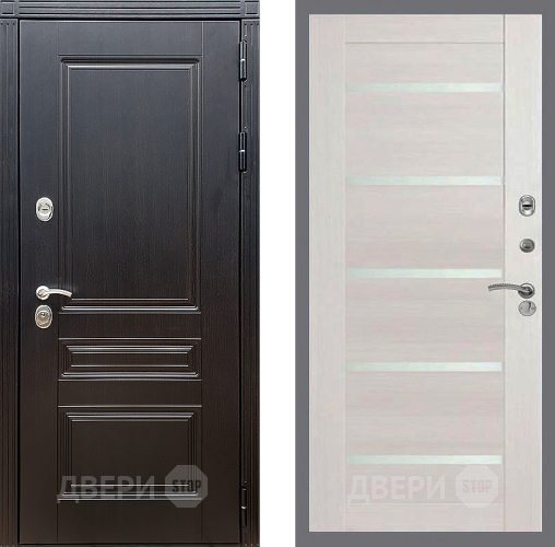 Входная металлическая Дверь Стоп МЕГАПОЛИС СБ-14 Лиственница беж в Электрогорске