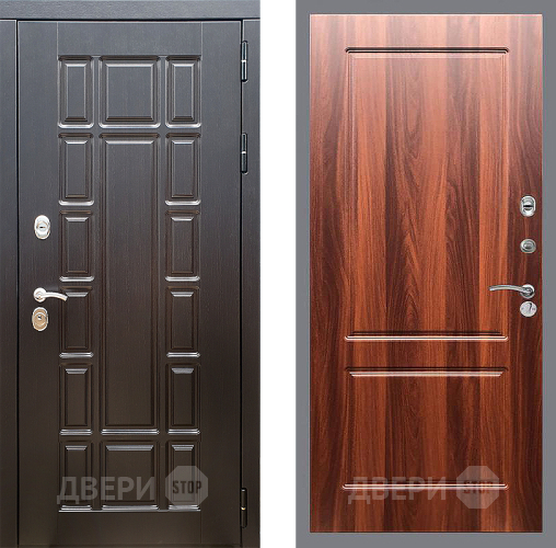 Входная металлическая Дверь Стоп НЬЮ ЙОРК ФЛ-117 Итальянский орех в Электрогорске