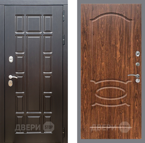 Дверь Стоп НЬЮ ЙОРК ФЛ-128 орех тисненый в Электрогорске