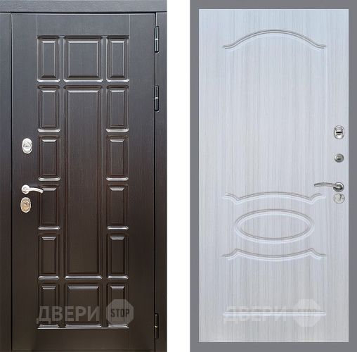 Входная металлическая Дверь Стоп НЬЮ ЙОРК ФЛ-128 Сандал белый в Электрогорске