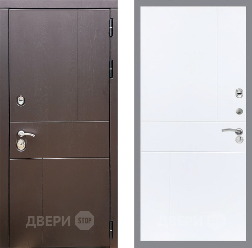 Входная металлическая Дверь Стоп УРБАН ФЛ-290 Силк Сноу в Электрогорске