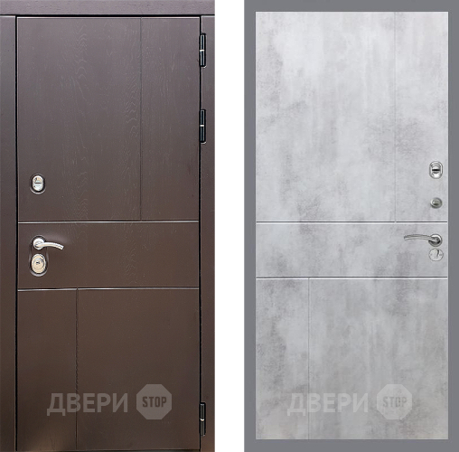 Входная металлическая Дверь Стоп УРБАН ФЛ-290 Бетон светлый в Электрогорске