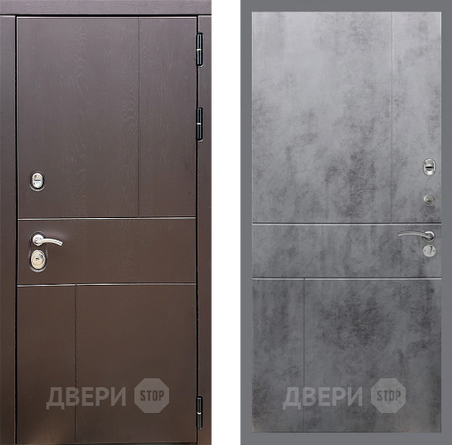 Входная металлическая Дверь Стоп УРБАН ФЛ-290 Бетон темный в Электрогорске
