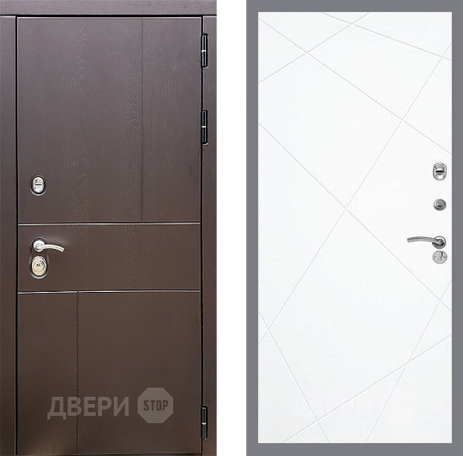 Входная металлическая Дверь Стоп УРБАН ФЛ-291 Силк Сноу в Электрогорске