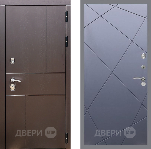 Входная металлическая Дверь Стоп УРБАН ФЛ-291 Силк титан в Электрогорске