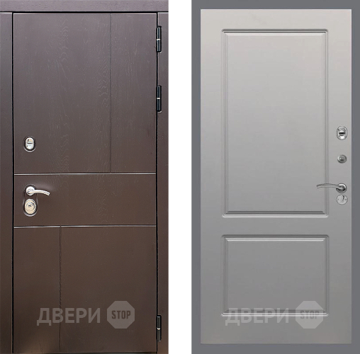 Входная металлическая Дверь Стоп УРБАН ФЛ-117 Грей софт в Электрогорске