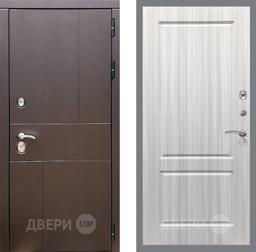 Входная металлическая Дверь Стоп УРБАН ФЛ-117 Сандал белый в Электрогорске