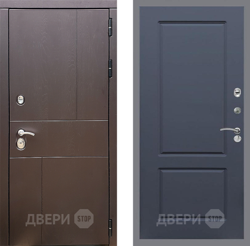 Входная металлическая Дверь Стоп УРБАН ФЛ-117 Силк титан в Электрогорске
