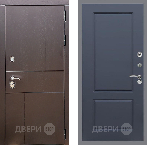 Входная металлическая Дверь Стоп УРБАН ФЛ-117 Силк титан в Электрогорске