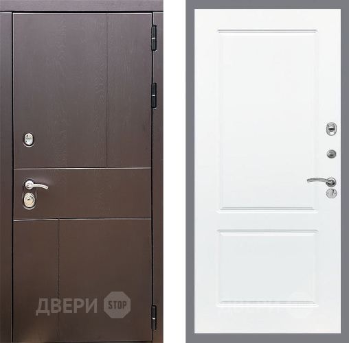 Входная металлическая Дверь Стоп УРБАН ФЛ-117 Силк Сноу в Электрогорске