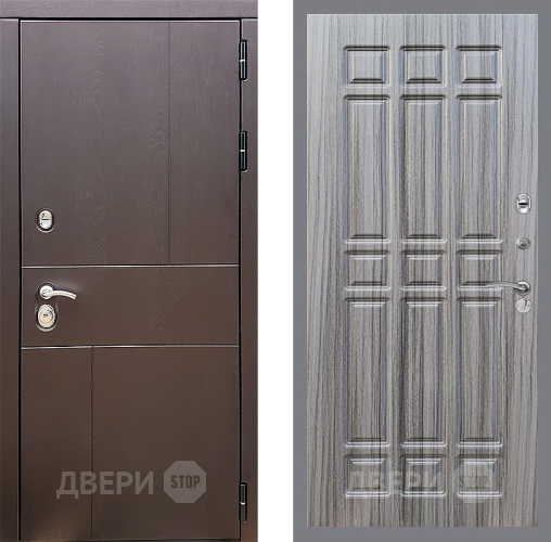 Входная металлическая Дверь Стоп УРБАН ФЛ-33 Сандал грей в Электрогорске