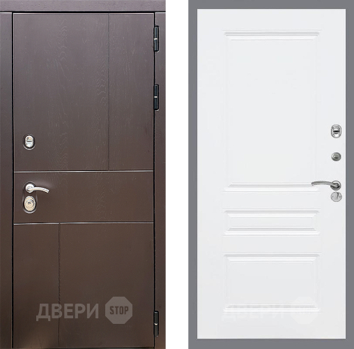 Входная металлическая Дверь Стоп УРБАН ФЛ-243 Силк Сноу в Электрогорске