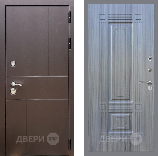 Входная металлическая Дверь Стоп УРБАН ФЛ-2 Сандал грей в Электрогорске