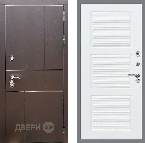 Входная металлическая Дверь Стоп УРБАН ФЛ-1 Силк Сноу в Электрогорске