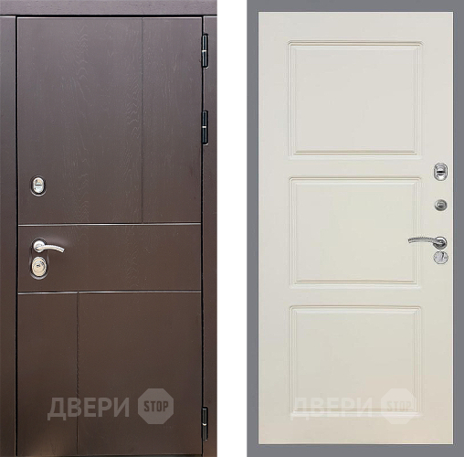 Входная металлическая Дверь Стоп УРБАН ФЛ-3 Шампань в Электрогорске